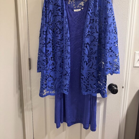 Chico's Lace Dress w/ Cardigan NWT - Picture 4 of 5